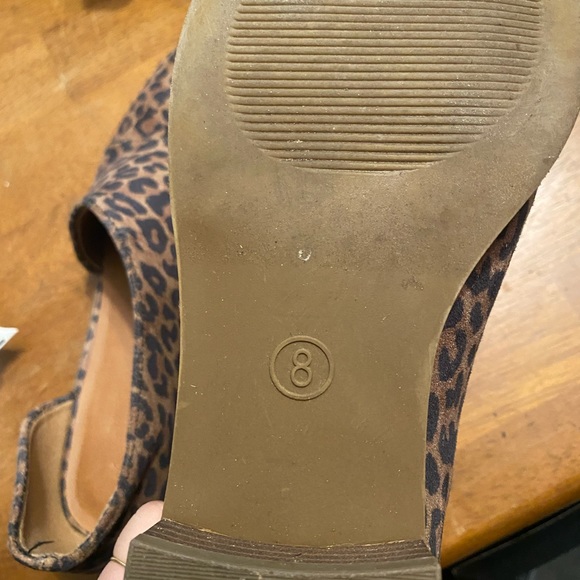 Universal Thread Leopard Print Mules - Picture 3 of 3